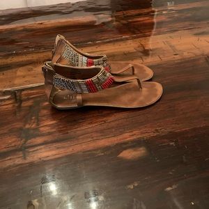 Beaded sandal, super cute and fun.